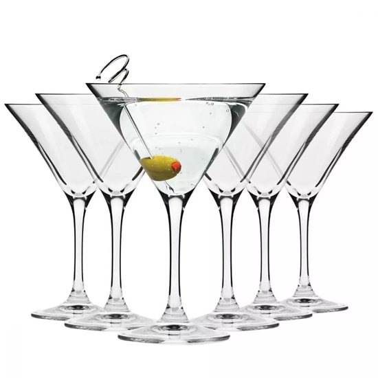 6 db-os martinis pohár készlet, kristályüveg, 150ml, "Elite" - Krosno