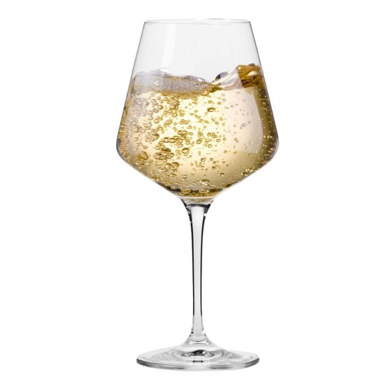 6 darabos Chardonnay borospohár készlet, kristályüvegből, 560 ml, "Avant-Garde" - Krosno