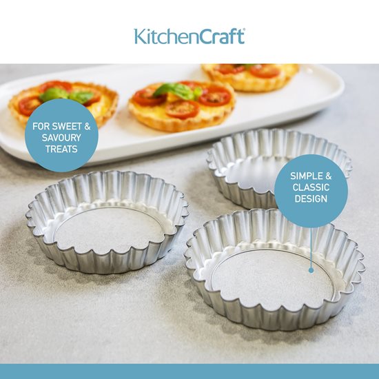 Kitchen Craft 6 darabos sütemény forma készlet, 10 cm