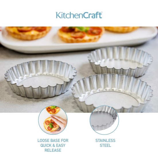 Kitchen Craft 6 darabos sütemény forma készlet, 10 cm
