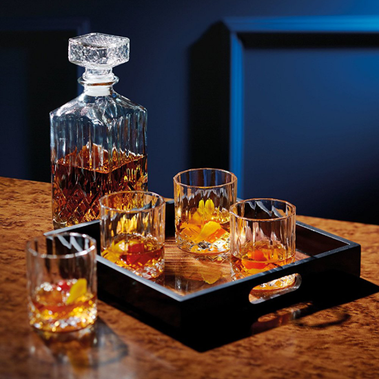 BarCraft - Dekanter és whiskys poharak készlet, 5 db, pohár