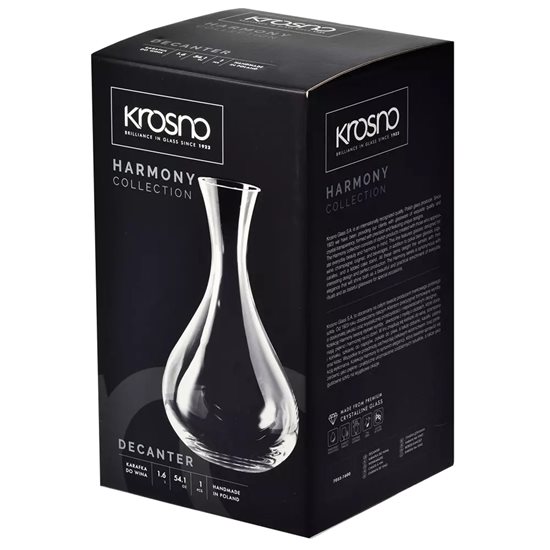Boros dekanter kristályüvegből, 1,8L, "Harmony" - Krosno