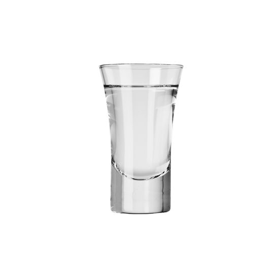 6 részes vodkás pohár készlet, üvegből, 45ml, "Shot" - Krosno
