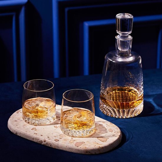 7 részes whisky készlet, kristályüvegből, "Fjord" - Krosno