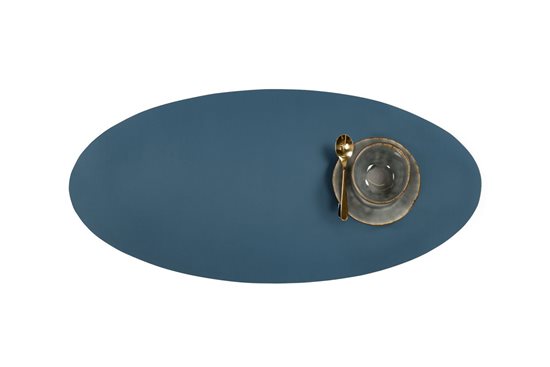 Ovális asztali futó, 33 × 70 cm, "Togo", kék - Tiseco