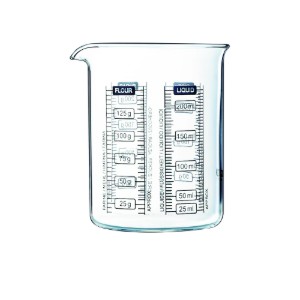 Pyrex - "Classic" 2 db  mércézett bögre boroszilikát üveg, 250 és 500 ml