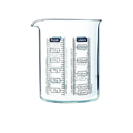 Pyrex - "Classic" 2 db  mércézett bögre boroszilikát üveg, 250 és 500 ml 