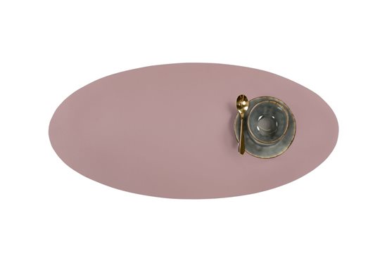 Ovális asztali futó, 33 × 70 cm, "Togo", Mályva - Tiseco