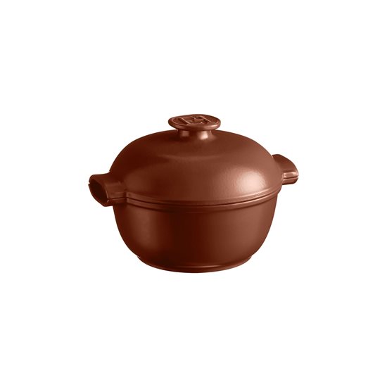 Kerámia Cocotte főzőedény, 22,5 cm/2L, "Delight", Sienna - Emile Henry