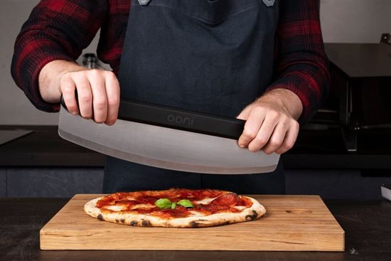 Hosszú pengéjű pizzavágó, rozsdamentes acél, 35 cm - Ooni