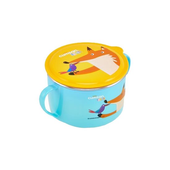 Rozsdamentes acél tál, 650 ml, kék, INFANT - Cuitisan