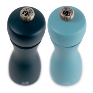 2 db só- és borsdaráló készlet, 15 cm, "Tahiti Air", Midnight&Azur - Peugeot
