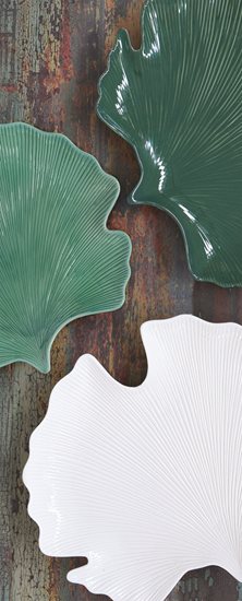 Nuova R2S - 35 x 29 cm - es "Trópusi zöld levelek" porcelán tálca