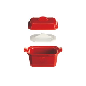 Emile Henry terrine edény 19x12cm/0,6 l,  Burgundy