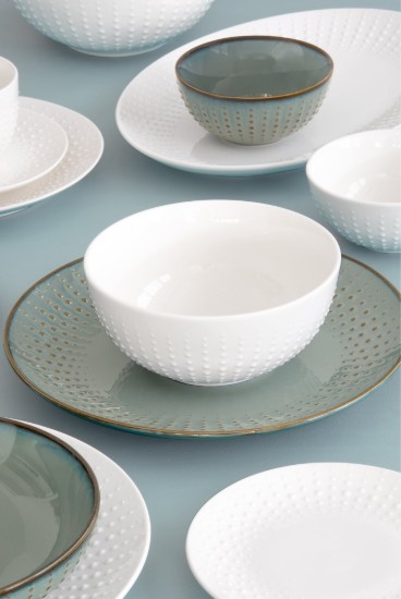 Porcelán tál, 16 cm, Drops Celadon - Easy Life