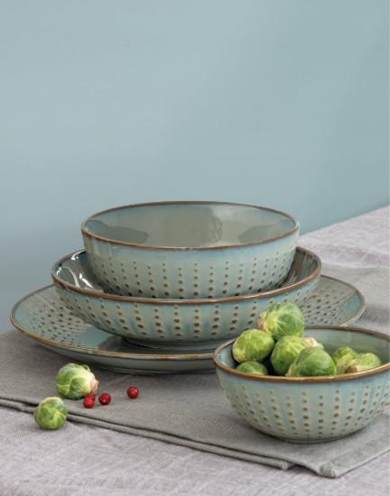 Porcelán tál, 16 cm, Drops Celadon - Easy Life