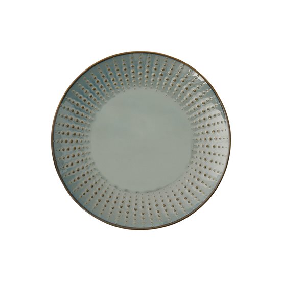 Desszerttál, porcelán, 21 cm, "Drops Celadon" - Nuova R2S