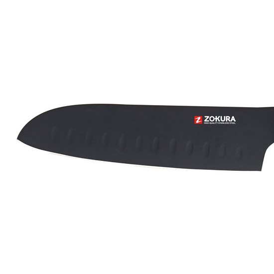 Santoku kés, rozsdamentes acél, 18 cm - Zokura