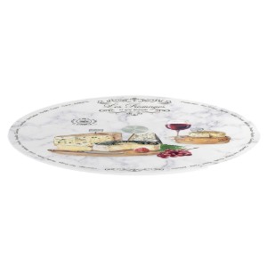 "Les Fromages" forgó tál üvegből, 32 cm - Easy Life