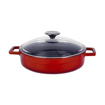 Lava öntvény lábas  24 cm, piros