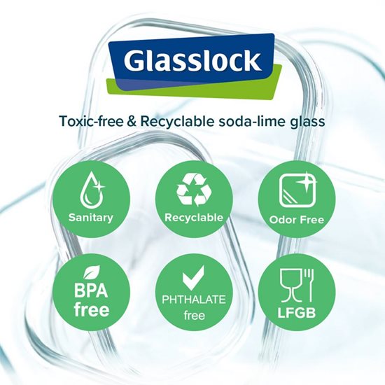 Glasslock üveg ételtároló, 1050 ml 