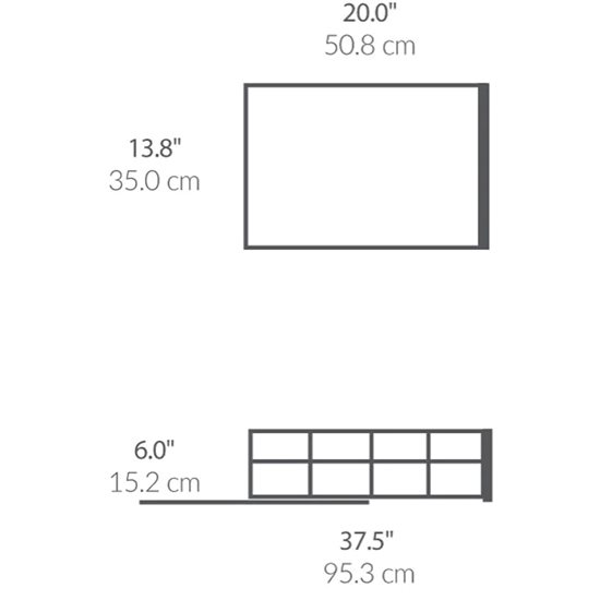 Csúszó rendszerező szekrényhez, 35 cm - "simplehuman"