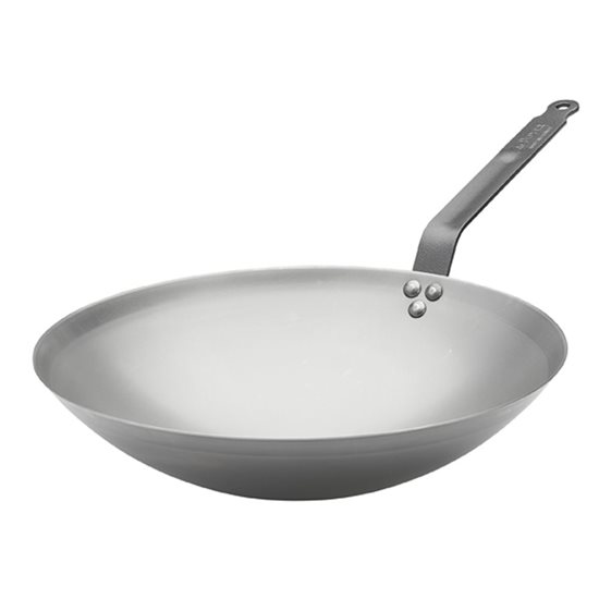 de Buyer Szénacél wok serpenyő 35 cm "Carbone Plus"