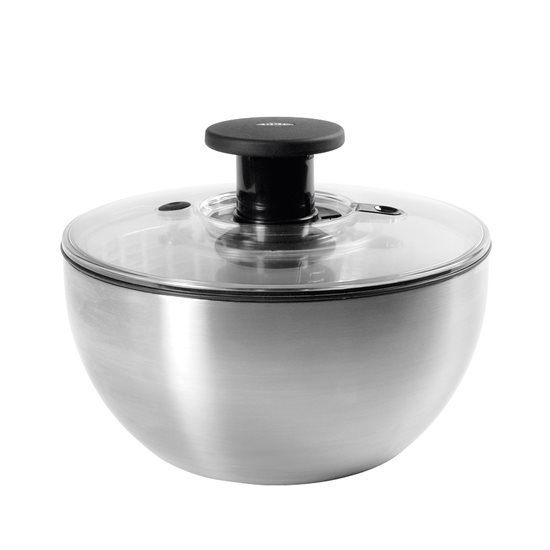Saláta szárító, rozsdamentes acél, 26cm/5L - OXO