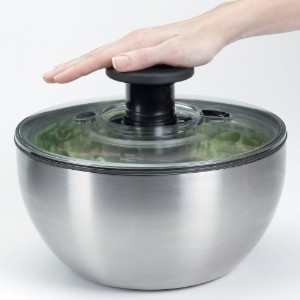 Saláta fonó, rozsdamentes acél, 26cm/5L - ​​OXO