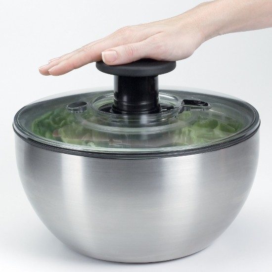 Saláta fonó, rozsdamentes acél, 26cm/5L - ​​OXO