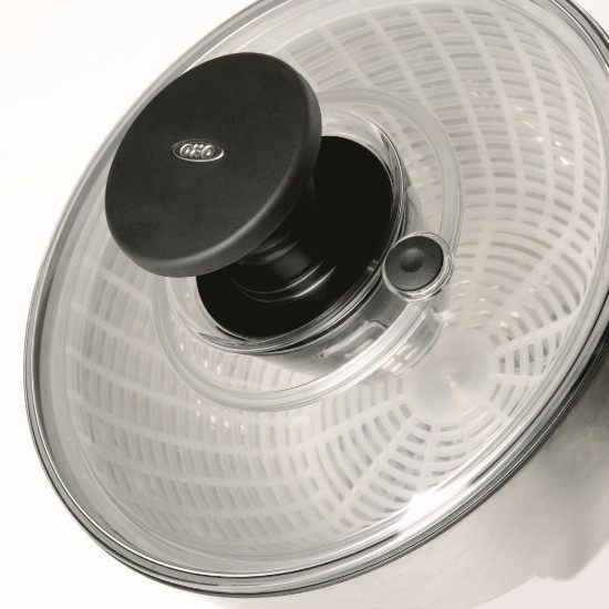 Saláta fonó, rozsdamentes acél, 26cm/5L - ​​OXO