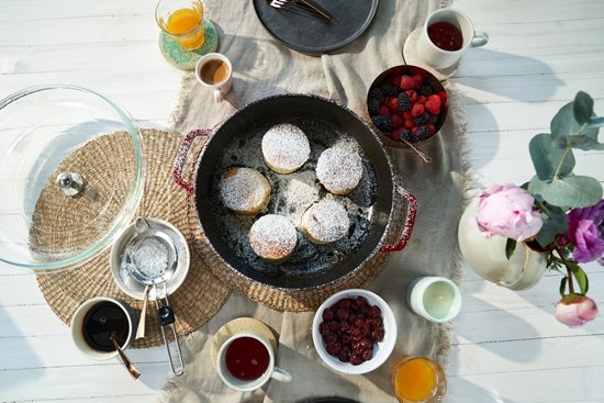 Szoté lábas, öntöttvas, Braiser 28cm/3,7L,  Cherry - Staub