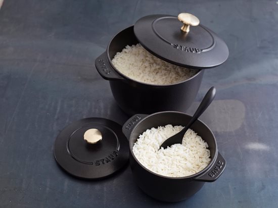 Staub Cocotte edény rizsnek 16 cm/1,75 l, Fekete