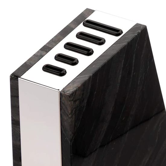 Késtartó, 5 hely, márvány, "Rockingham Forge", fekete - Grunwerg