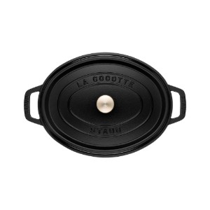 Staub ovális Cocotte 23 cm /2,35 l, Black