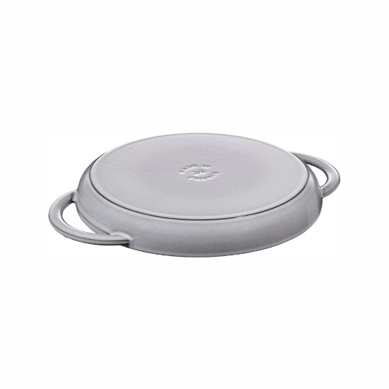 Staub grillserpenyő, 26 cm, öntöttvas, Graphite Grey 