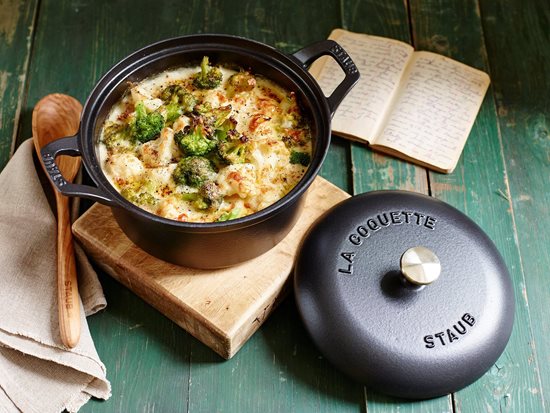 Staub cocotte 20 cm/2,45 l  "La Coquette", Black Matte