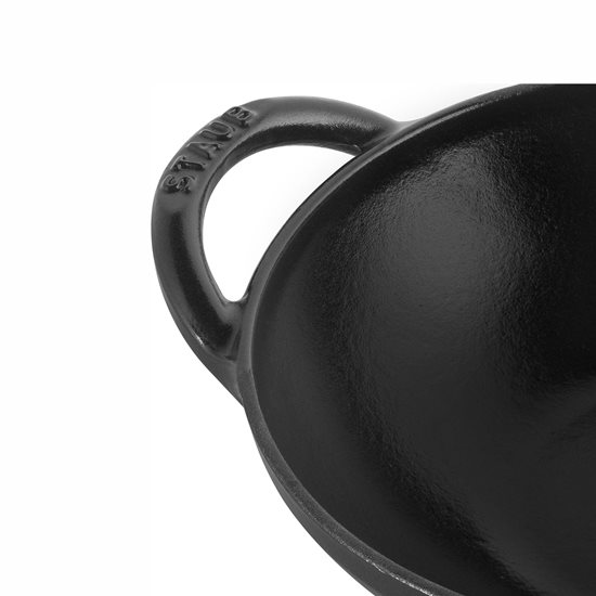 Staub - Mini Wok, öntöttvas, 16 cm, Fekete