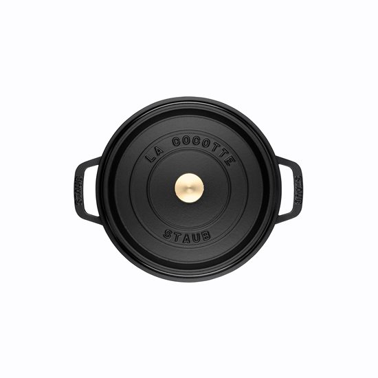 Staub cocotte fazék 14 cm/0,8 l, Fekete