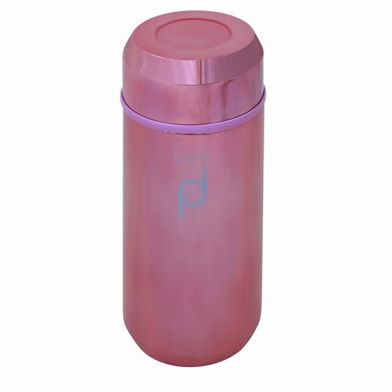 Hőszigetelő palack rozsdamentes acélból, "DrinkPod", 350 ml, "Metallic Rose" - Grunwerg