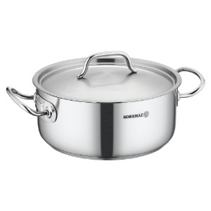 Fazék, tetővel, rozsdamentes acél, 40 cm / 25 L, "Proline Gastro" - Korkmaz