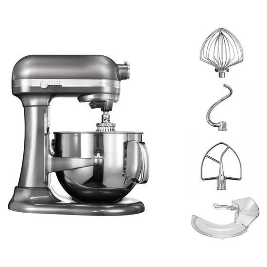 KitchenAid - 6,9 literes - 7580-as modell - Medallion Silver - Artisan konyhai keverő