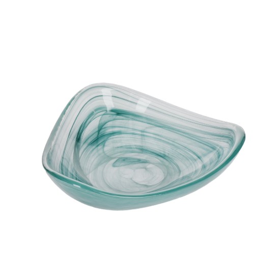 Artesa - Üveg tálalótál, 18 cm, Green Swirl