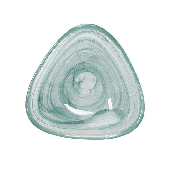 Artesa - Üveg tálalótál, 18 cm, Green Swirl