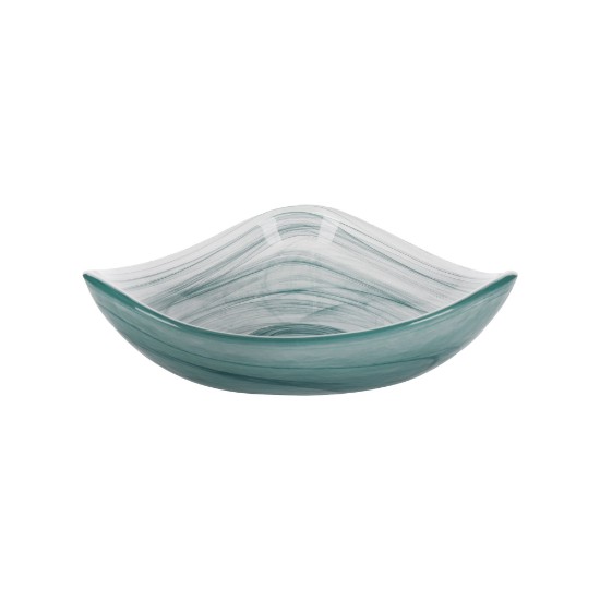 Üveg tálalótál, 18 cm, "Artesa", Green Swirl - Kitchen Craft márka