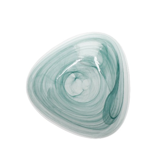 Üveg tálalótál, 18 cm, "Artesa", Green Swirl - Kitchen Craft márka