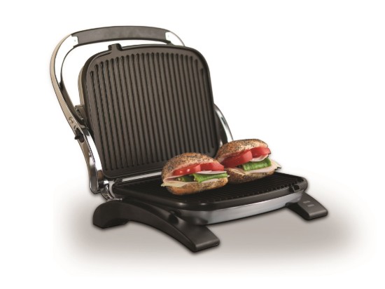 Elektromos grill, 1800W, Inox/Black, "Tostkolik" - Korkmaz
