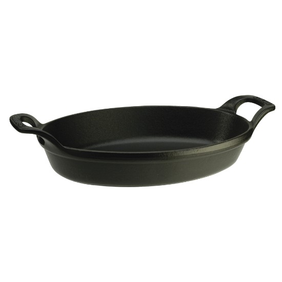 Staub ovális tál, öntöttvas, 32 cm, fekete