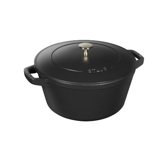 3 részes Cocotte edénykészlet, öntöttvas, Fekete - Staub