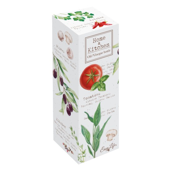 Olaj/ecetes adagoló flakon, porcelán, 300 ml, "HOME & KITCHEN" - Easy Life